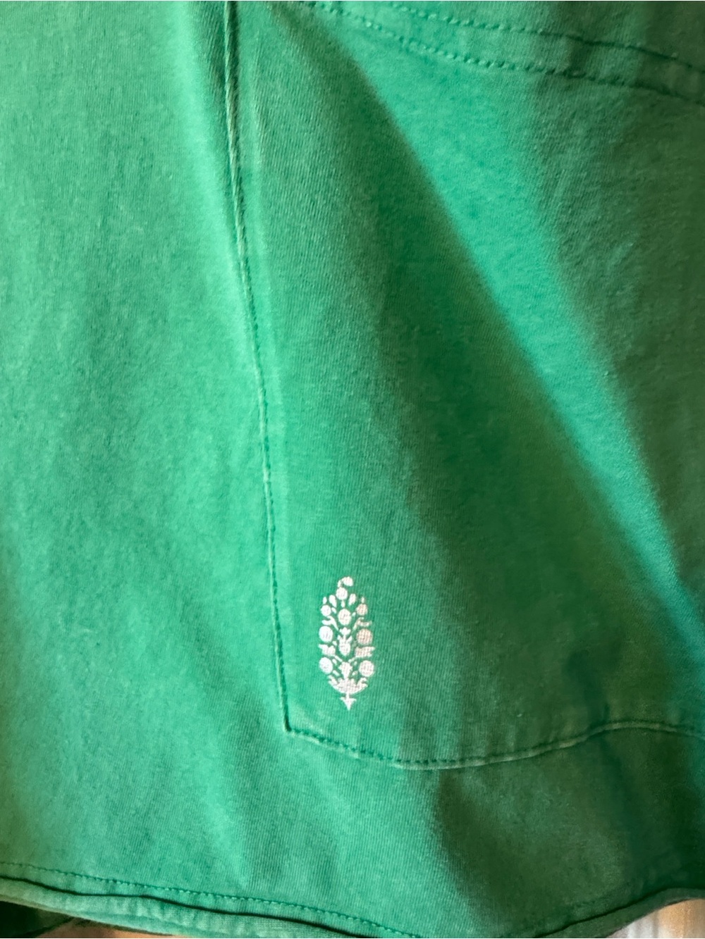 Free People Movement romper tee in green sheen. - Picture 3 of 7